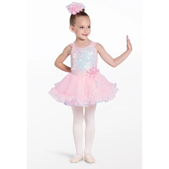 Dance Costume Small Child Pink Weissman 13547 Ballet Tap Pageant Dress Up - Picture 1 of 3